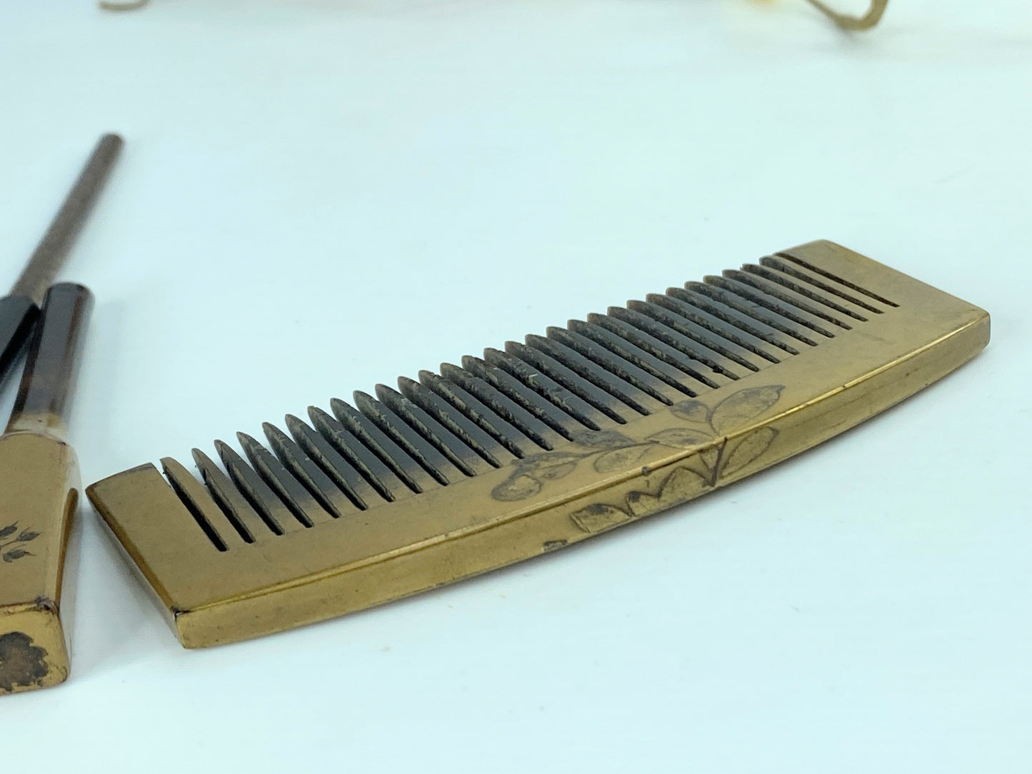 Kushi Kogai Kanzashi Japanese Antique hair accessories comb stick Makie GS600