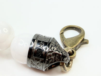 Stephen Webster Sterling Silver White Onyx Bead Bracelet 8.75" JR1444