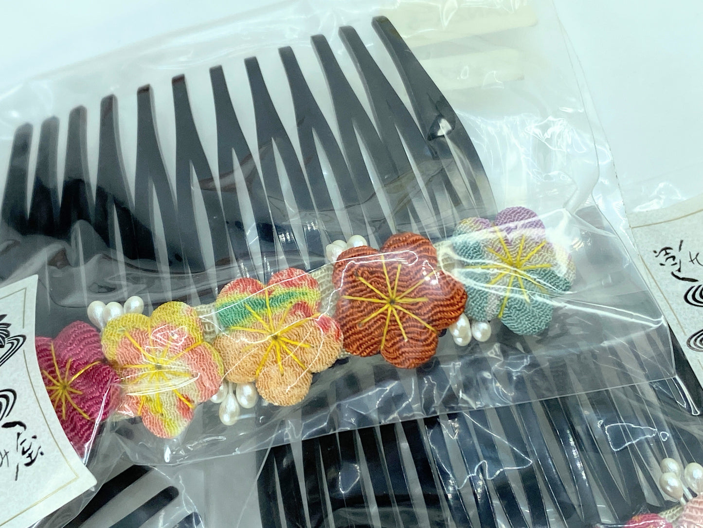 Kanzashi Kodemari Japanese Hair Combs handmade, New old stock GS602