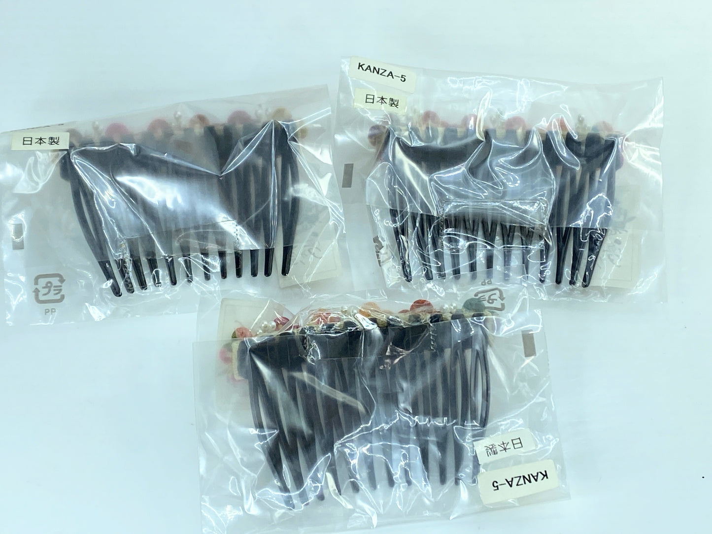 Kanzashi Kodemari Japanese Hair Combs handmade, New old stock GS602