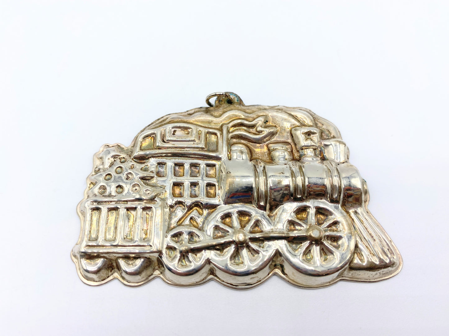 Sterling Silver Wallace Locomotive Christmas Ornament XN09