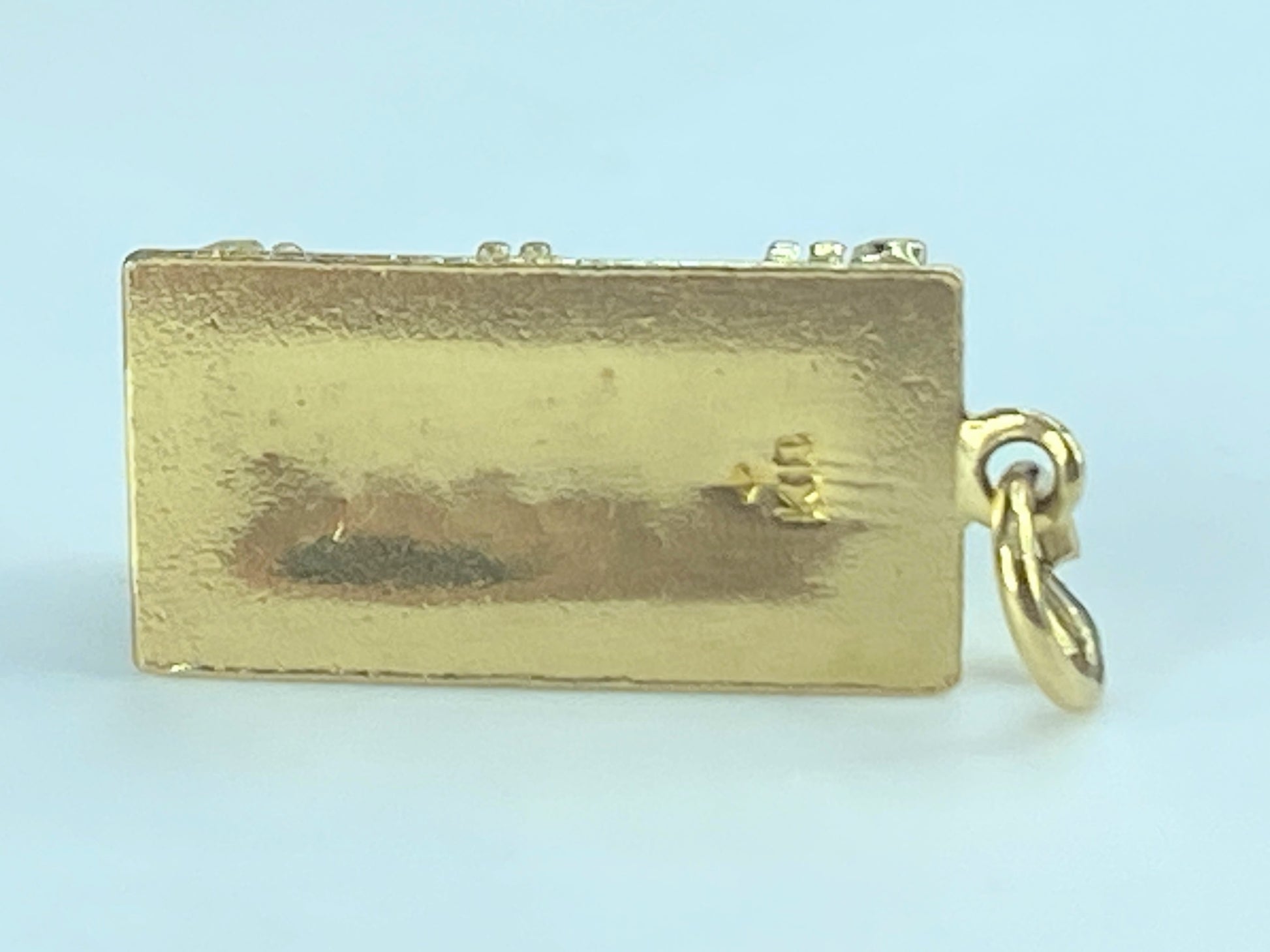 Detailed Greek Parthenon Vintage Charm 18K Gold Three-Dimensional 4.2g JR493