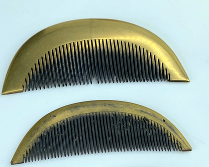 Art Deco Japanese Geisha Comb Kanzashi Gold Makie set of three GS610