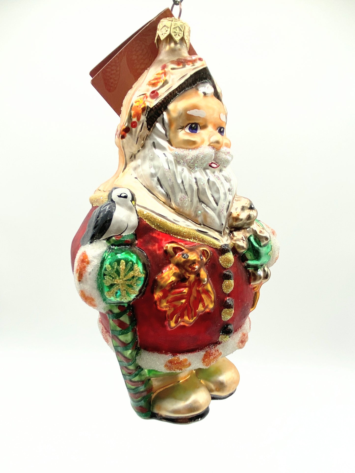 Christopher Radko Ruby Santa Ornament Christmas Collectible 1999 Rare 7in XN14