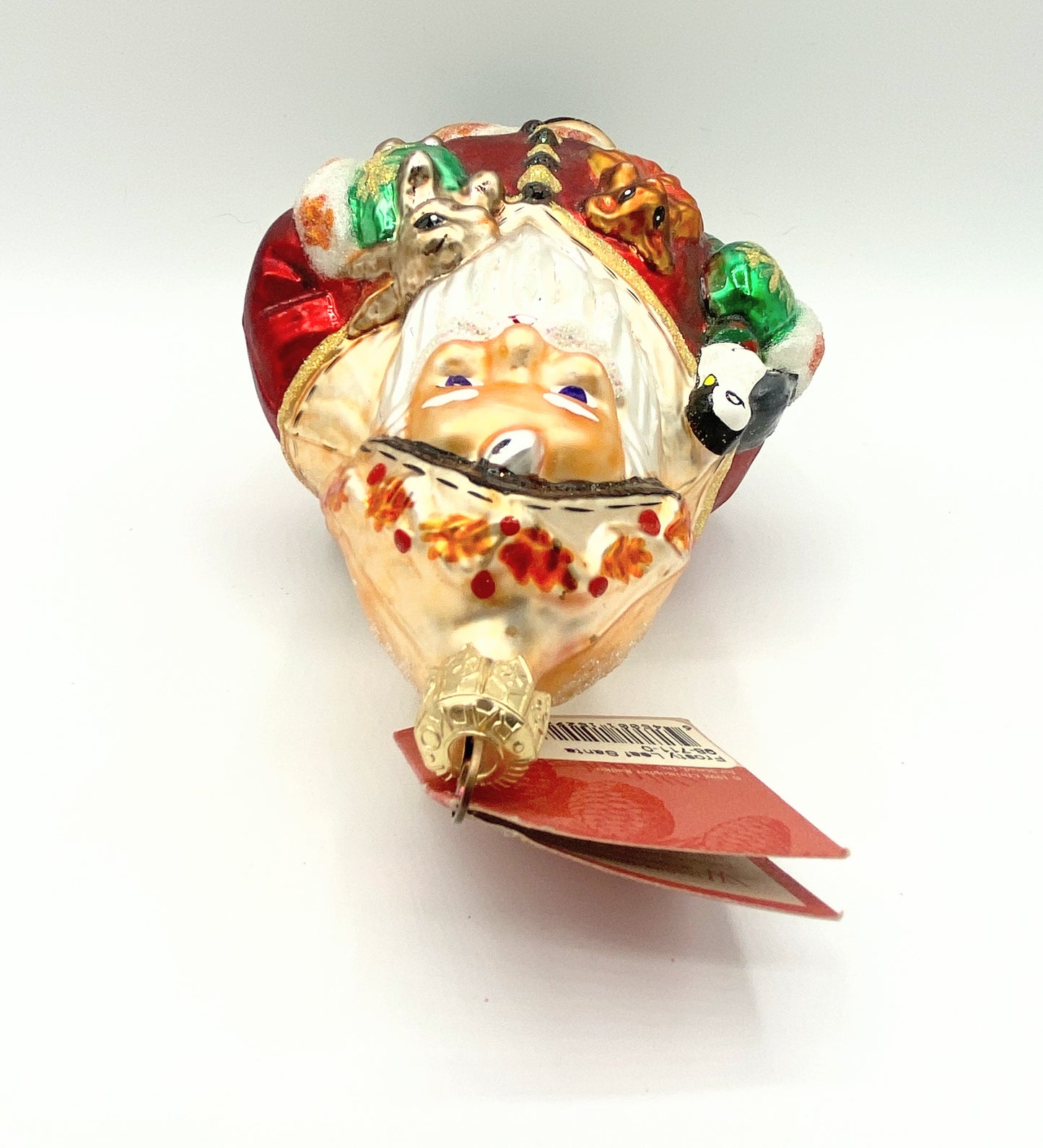 Christopher Radko Ruby Santa Ornament Christmas Collectible 1999 Rare 7in XN14