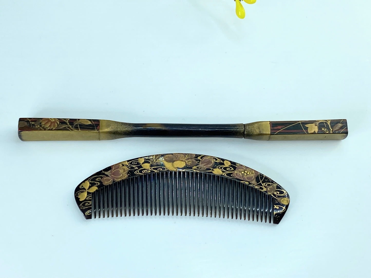 c1950's kushi (comb) and kogai (stick) kanzashi set of Japanese 18.4g GS612