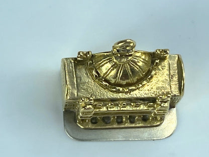 18K Gold Palais Garnier Opera House Paris France Charm Pendant French Made JR494