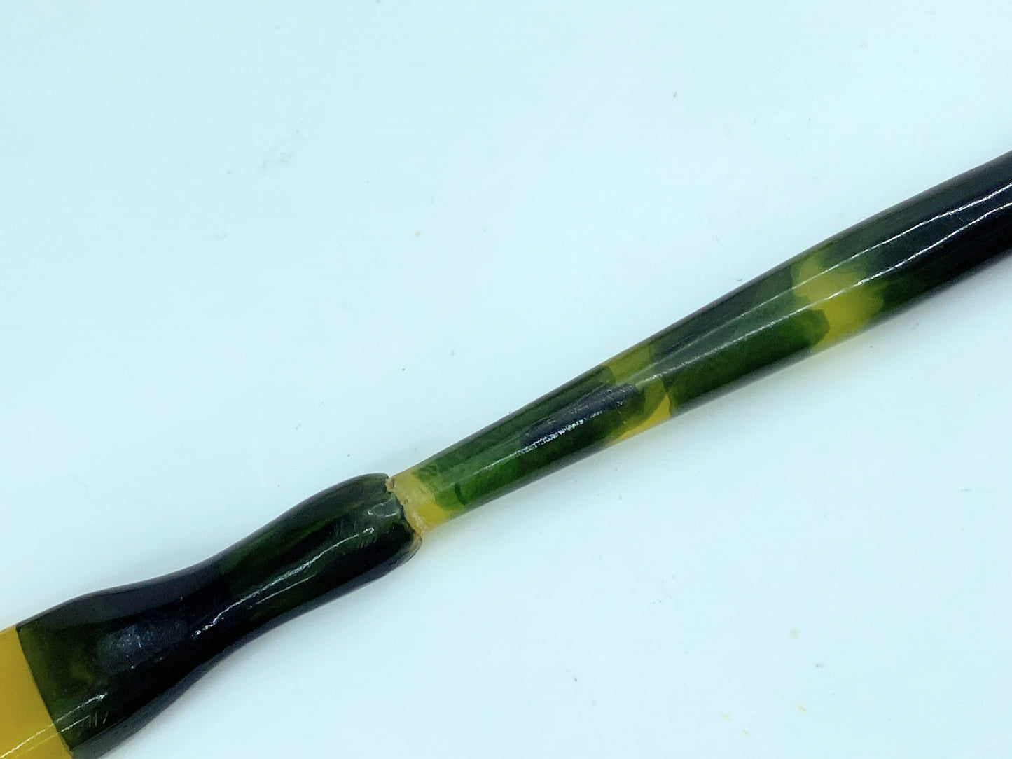 Japanese Celluloid Green transparent Koga Kanzashi Hair Ornament 13.9g GS613