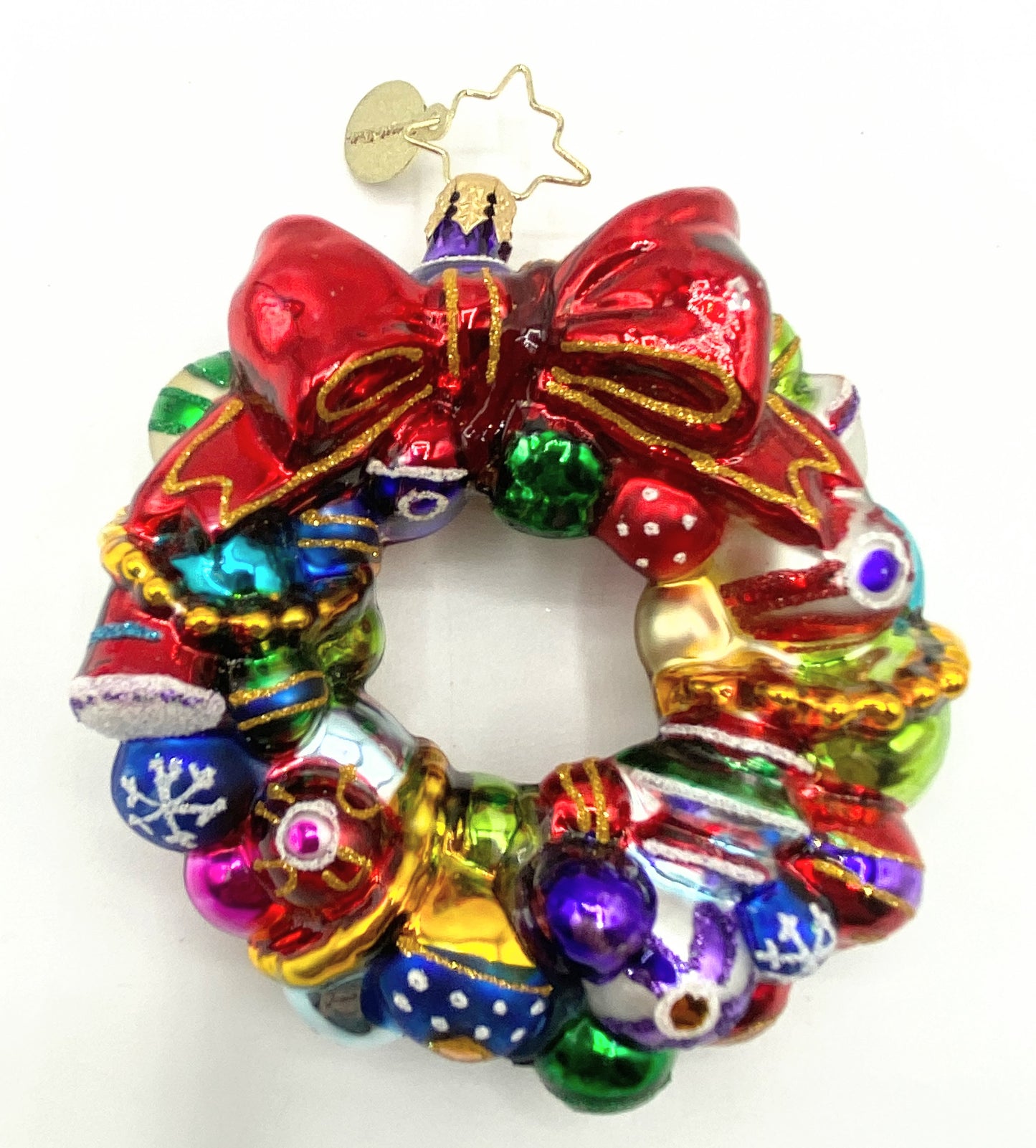 Christopher Radko Joyful Wreath Ornament by Christopher Radko with box/tag XN15