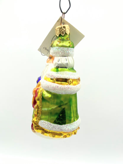 Christopher Radko Blown Glass Christmas Ornament - "Westminster Santa" XN17