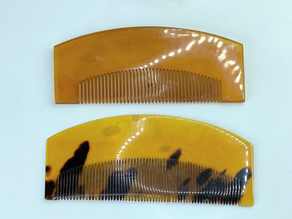 Origin Japanese handmade Celluloid Geshi hair combs set of two 38g GS615