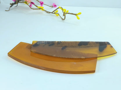 Origin Japanese handmade Celluloid Geshi hair combs set of two 38g GS615