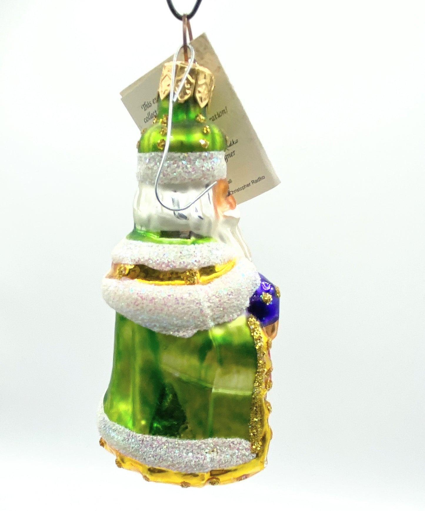 Christopher Radko Blown Glass Christmas Ornament - "Westminster Santa" XN17