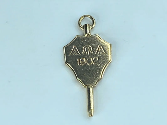 Alpha Omega Alpha Medical Honors Society 10k Gold Key/Pin 1955 HARVARD JR495