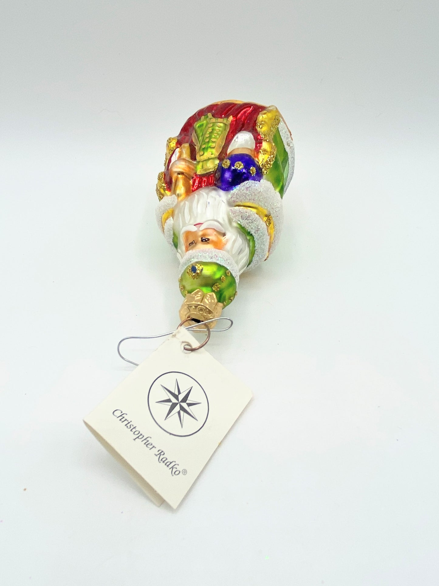 Christopher Radko Blown Glass Christmas Ornament - "Westminster Santa" XN17