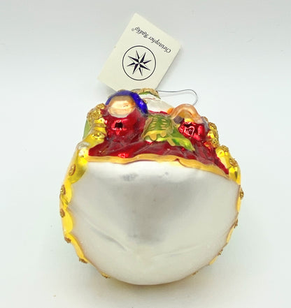 Christopher Radko Blown Glass Christmas Ornament - "Westminster Santa" XN17