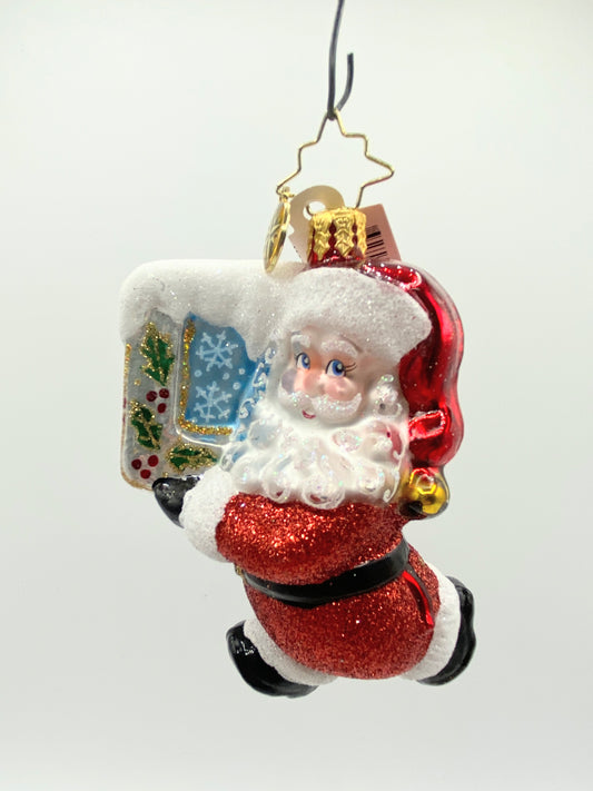 Christopher Radko Baby Nick-O Glass Santa Claus Christmas XN19