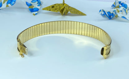 18K gold 0.55ct G/VS1 Round brilliant Diamond Omega bracelet