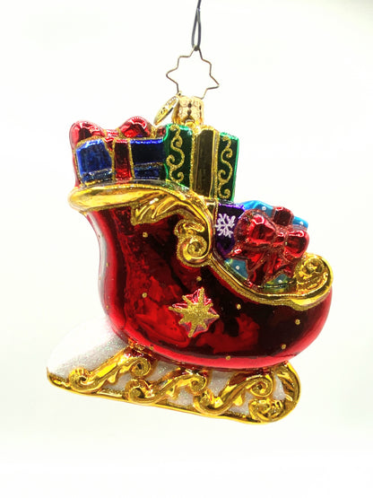 Christopher Radko Christopher Radko Sleigh Full of Delights glass Ornament XN20