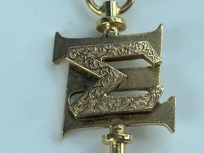 1957 Fob - 14k yellow gold Sigma Xi with watch key 4.9g JR497