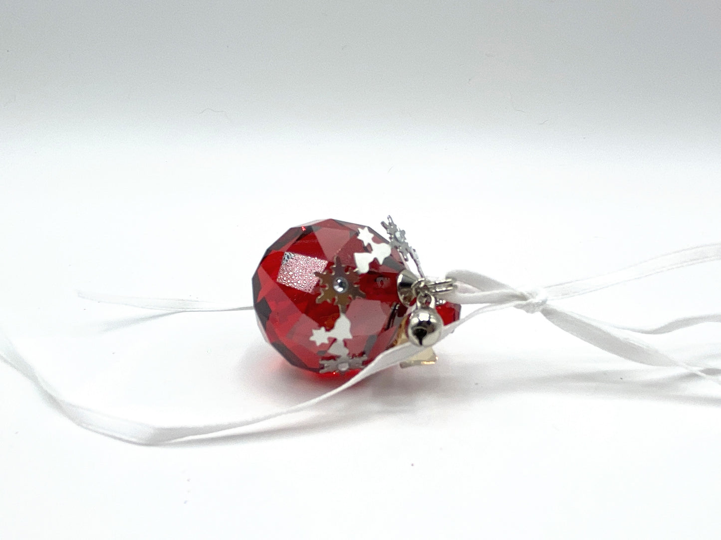 Swarovski Christmas Xmas Ornament - Ball, Light Siam Satin 1144685 XN22