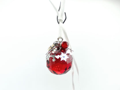 Swarovski Christmas Xmas Ornament - Ball, Light Siam Satin 1144685 XN22