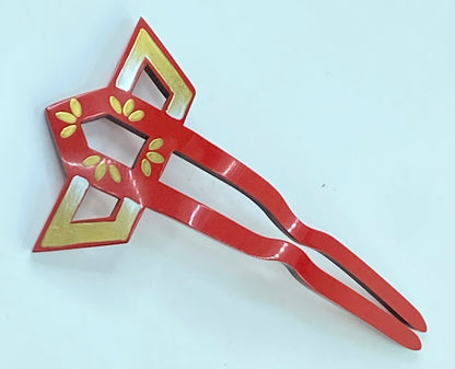 Vintage Japanese Kanzashi Kimono lacquer hairpin Hair Ornament 4" GS617