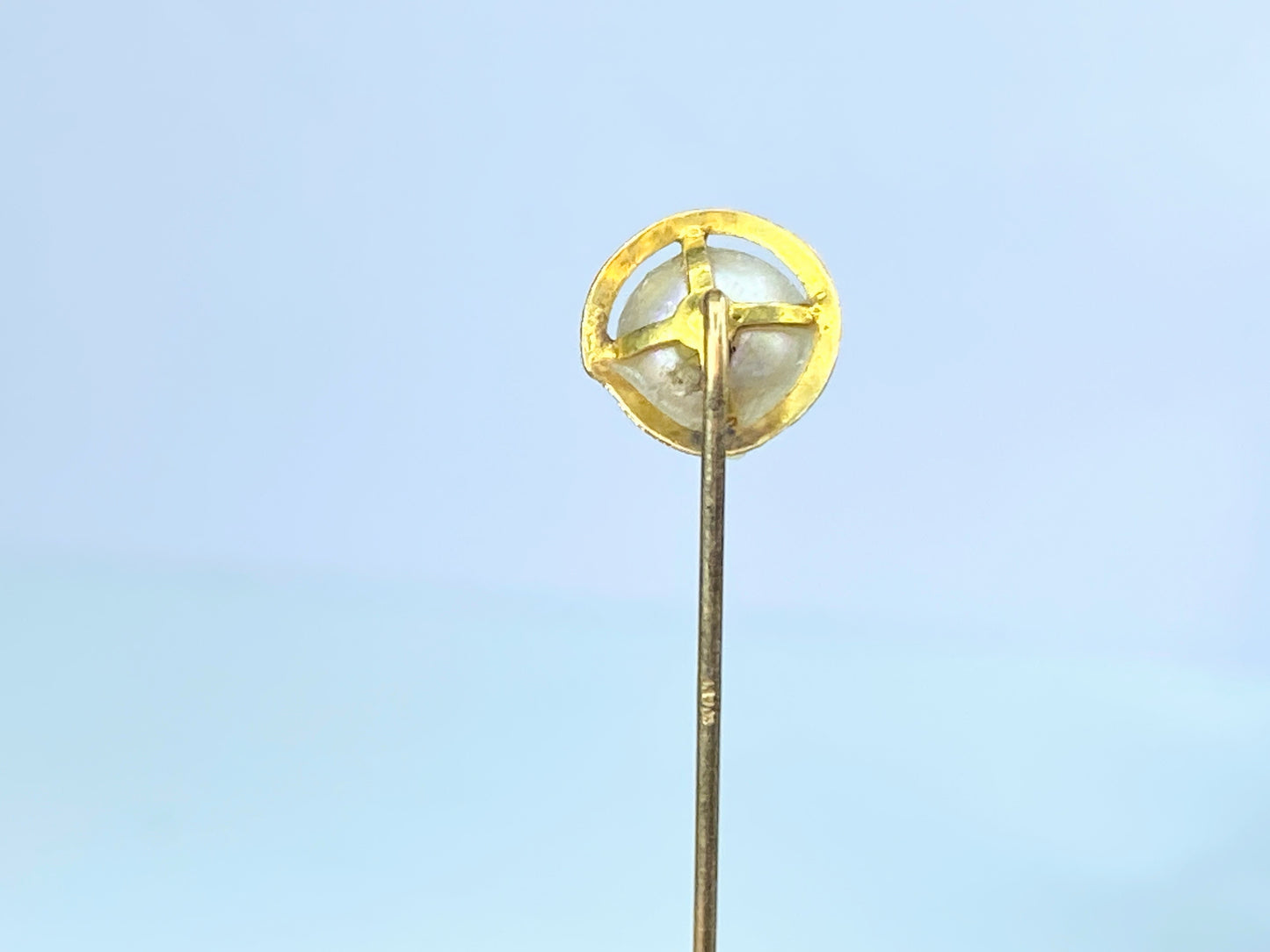 Mind-century Elegant 7.5mm Pearl hat/stick pin