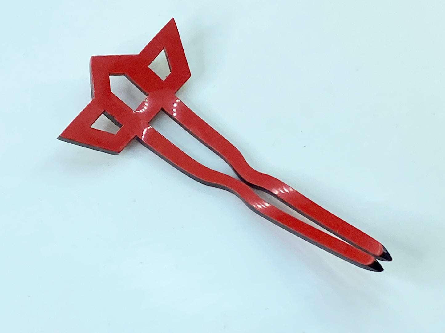 Vintage Japanese Kanzashi Kimono lacquer hairpin Hair Ornament 4" GS617