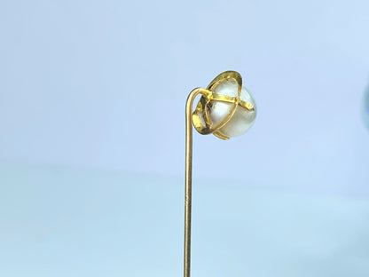 Mind-century Elegant 7.5mm Pearl hat/stick pin