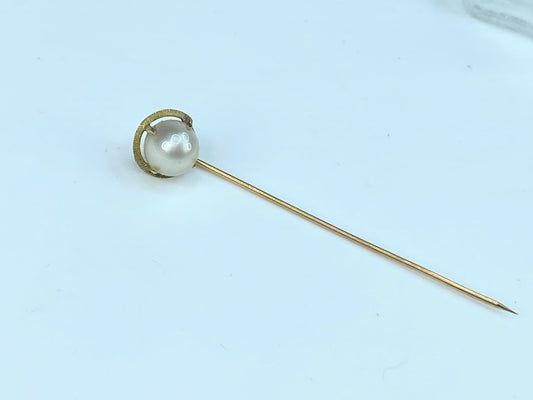 Mind-century Elegant 7.5mm Pearl hat/stick pin