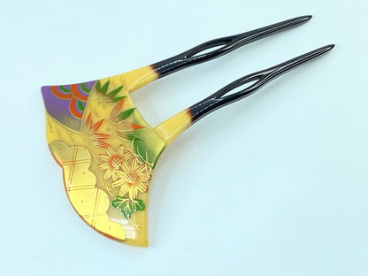 Japanese Tortoiseshell Style Gold Maki-e Bee Shaped Kanzashi Accessories GS620