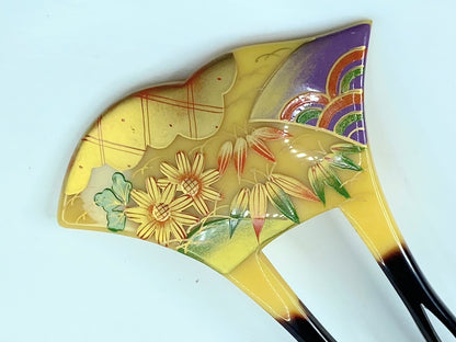 Japanese Tortoiseshell Style Gold Maki-e Bee Shaped Kanzashi Accessories GS620