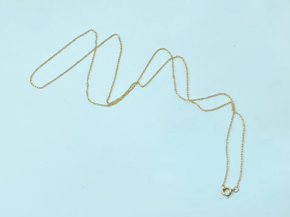 14K yellow gold lightweight 0.7mm 18" necklace 0.6 gram JR926