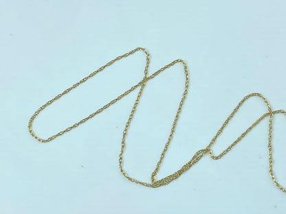 14K yellow gold lightweight 0.7mm 18" necklace 0.6 gram JR926
