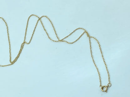 14K yellow gold lightweight 0.7mm 18" necklace 0.6 gram JR926