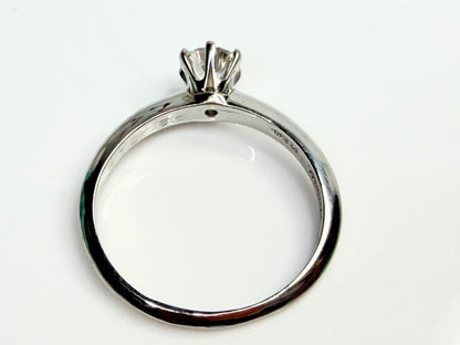 Vintage Tiffany & Co Platinum Diamond Solitaire Ring 0.46ct VS1 E JR1463