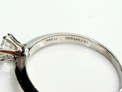 Vintage Tiffany & Co Platinum Diamond Solitaire Ring 0.46ct VS1 E JR1463