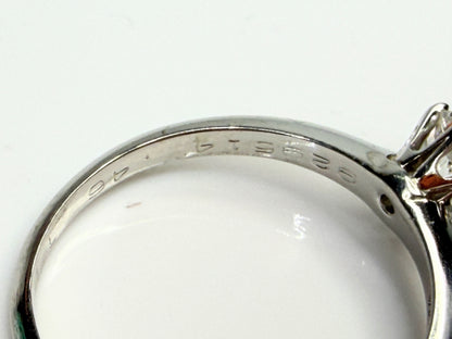 Vintage Tiffany & Co Platinum Diamond Solitaire Ring 0.46ct VS1 E JR1463
