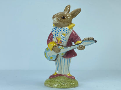 Royal Doulton 1981 “Mr. Bunnybeat” - “Strumming” Figurine DB 16