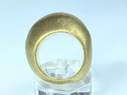 H Stern 18K "Golden Stone" Pedras Roladas Brushed finish ring 25.3g s8 JR9099