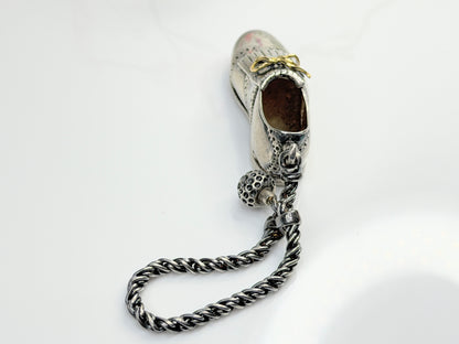 Vintage John Hardy Sterling Silver 18K Golf Shoe & Golf Ball Pendant SS252