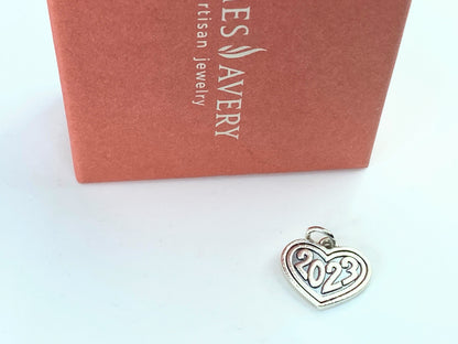 James Avery sterling Silver 2023 Heart charm 3.0g JR9618
