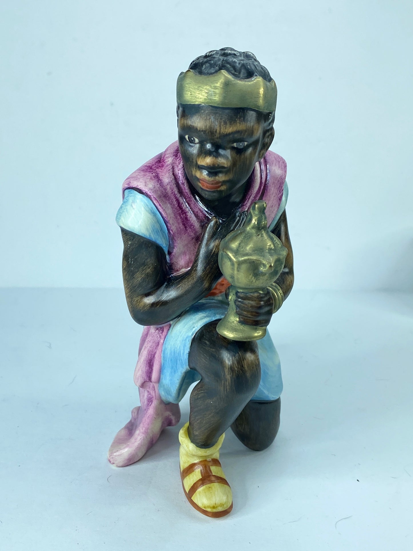 GOEBEL NATIVITY KING Kneeling Moorish Black Wise Man