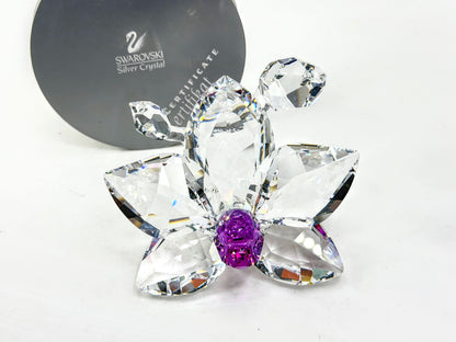 Swarovski Crystal Orchid Purple Pink Center Retired Michael Stamey COA A332