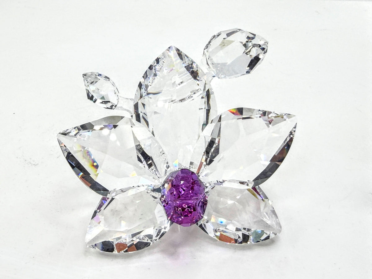 Swarovski Crystal Orchid Purple Pink Center Retired Michael Stamey COA A332