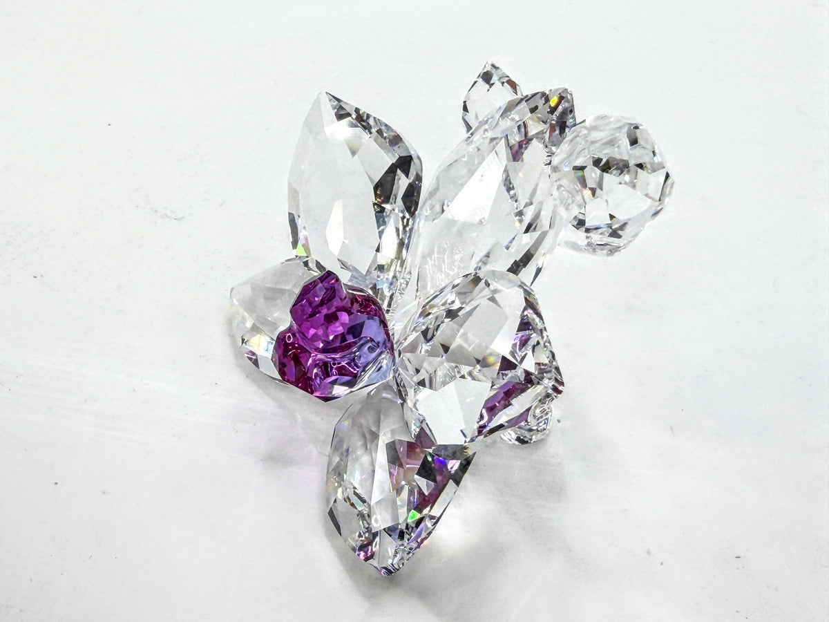 Swarovski Crystal Orchid Purple Pink Center Retired Michael Stamey COA A332