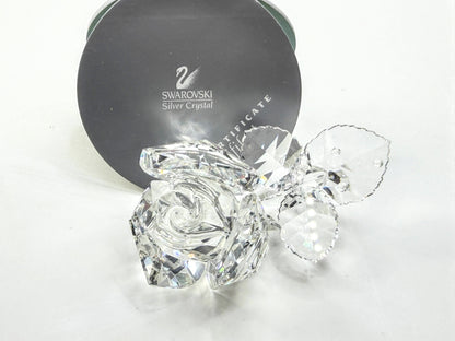 Swarovski Silver Crystal Orchid Flower Figurine Retired w/ Certificate S335