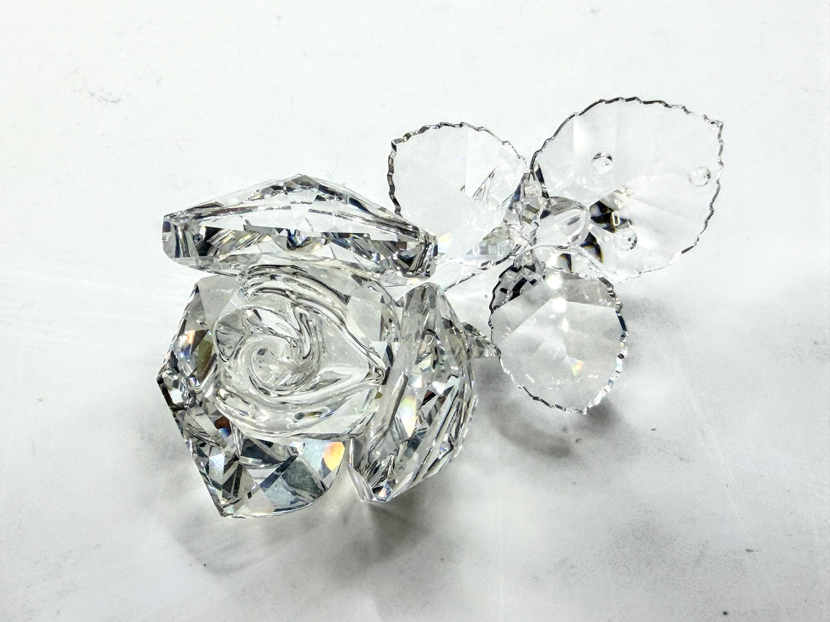 Swarovski Silver Crystal Orchid Flower Figurine Retired w/ Certificate S335