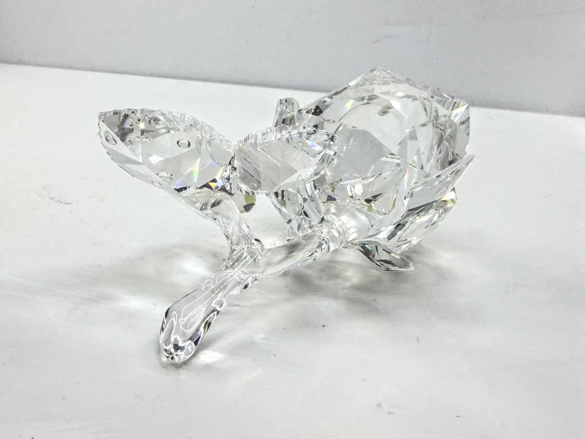 Swarovski Silver Crystal Orchid Flower Figurine Retired w/ Certificate S335